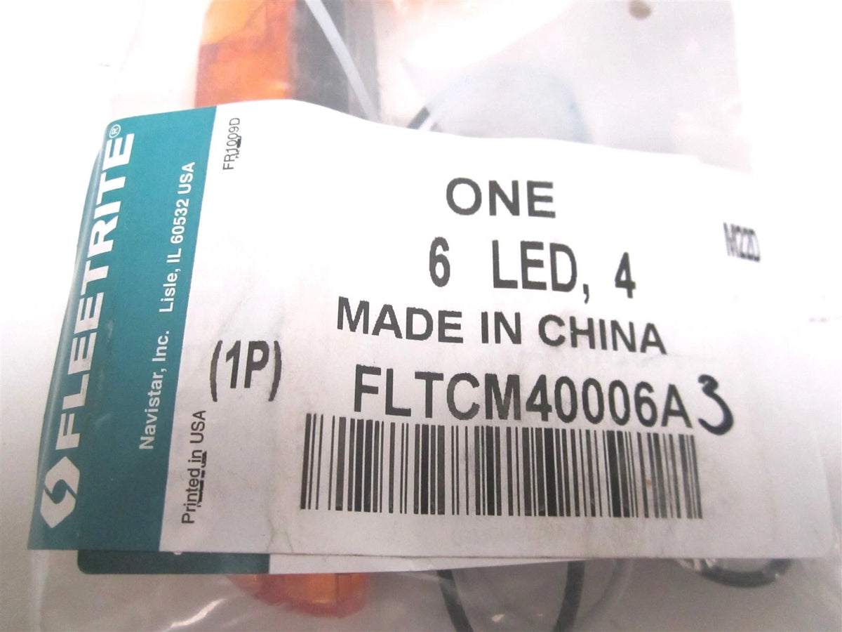 LED Clearance Marker for Fleetrite Mini Round (6 LED, 7.5-14 VDC)