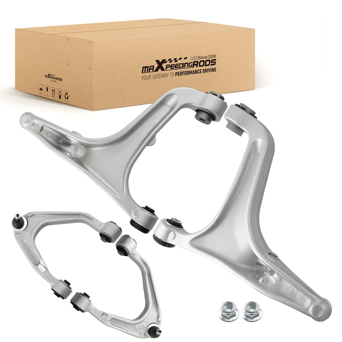 Set of 4 Upper & Lower Control Arms LH RH for Maserati Ghibli (2014–2022)