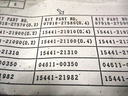 Piston and Ring Kit for Kubota V4300-T V4300-T-A (+0.4) (07916-27580)