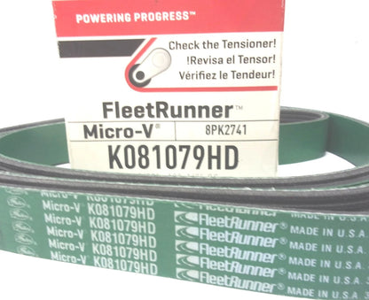 Gates Serpentine Heavy Duty Micro-V Belt 8PK2741 for