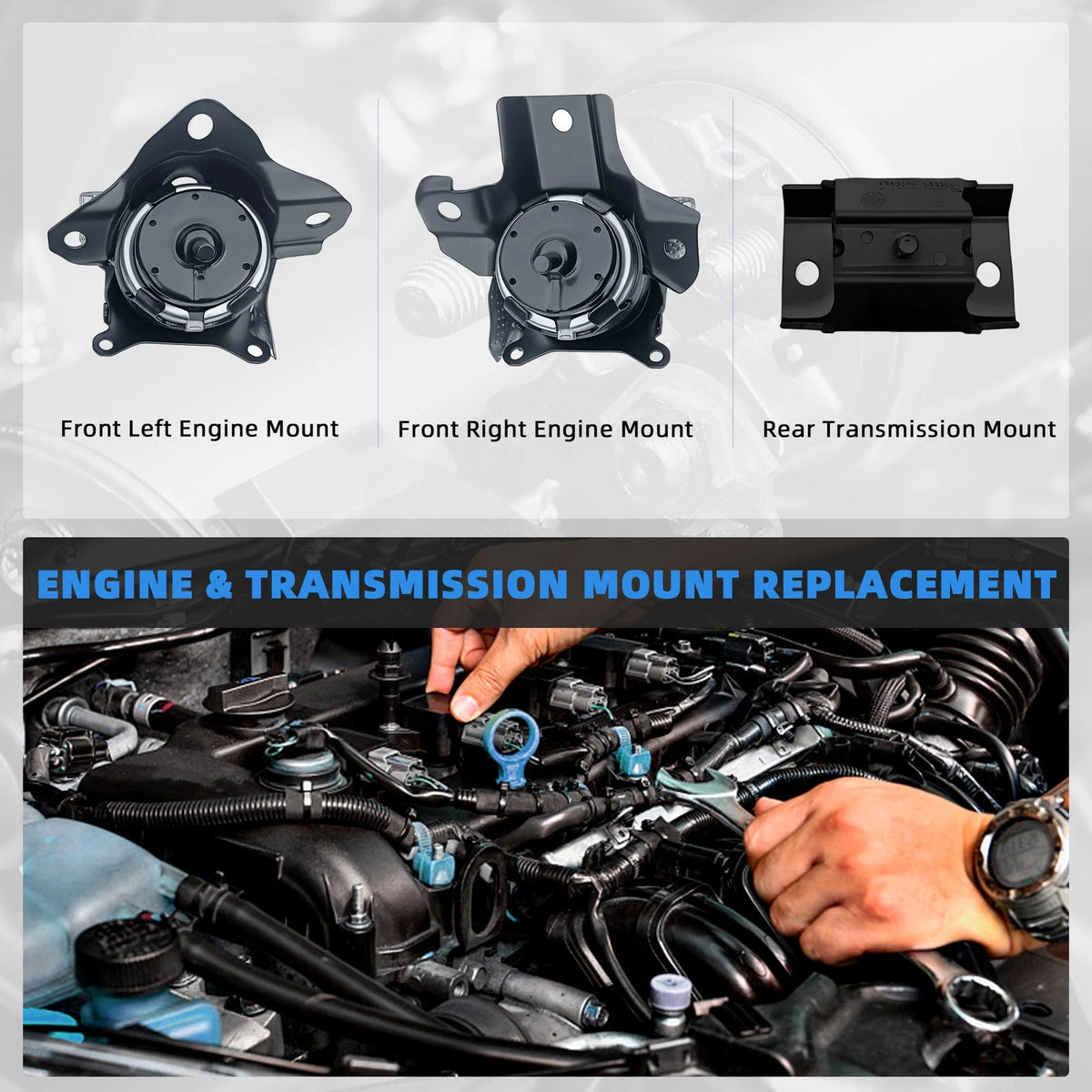 3X Engine Motor & Transmission Mount for Chevy Silverado 1500 GMC Sierra 1500