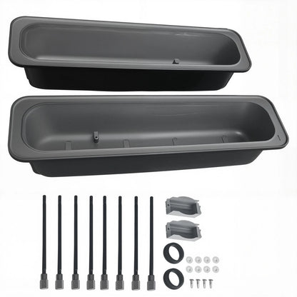 Tall Aluminum Finned Valve Covers for Chevy 350 383 Vortec (E41021BK)