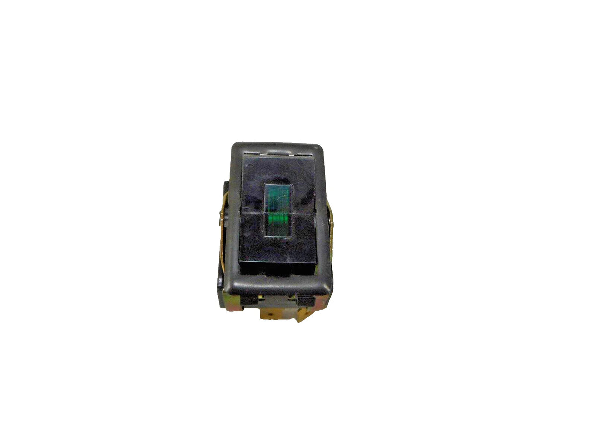 Set of 2 Transair 3-Pos Rocker Switch 4-Term Green Light for Carling