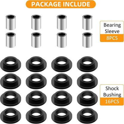 Set of 4 Shock Bushing Bearing Sleeve Kit for Arctic Cat 250 300 375 400 (1998–2006)