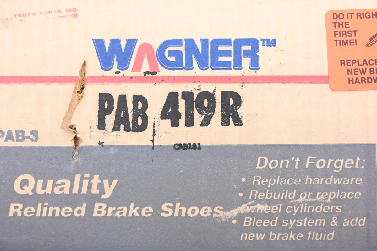 Brake Shoe Kit for Wagner PAB419R