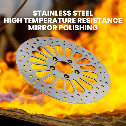 Front Brake Rotor Disk 11.8" Stainless Steel for Harley Touring Dyna