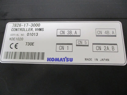 VHMS Controller for Komatsu Excavator (7826-17-3000)