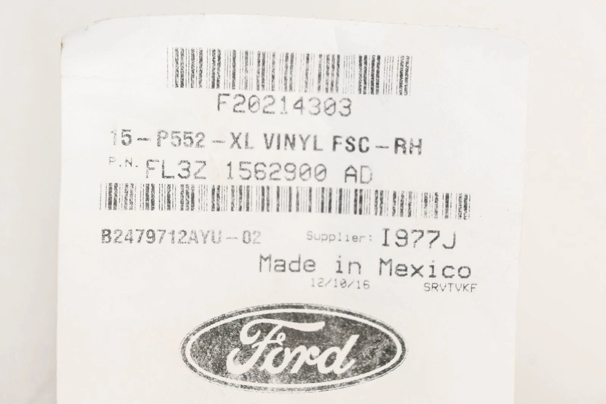 Front Passenger Seat Cushion Cover for Ford (FL3Z-1562900-AD)