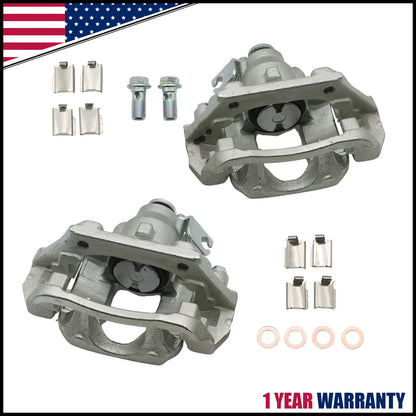 2X Rear L&R Brake Calipers w/ Bracket for Ford Explorer Flex (2010–2019)