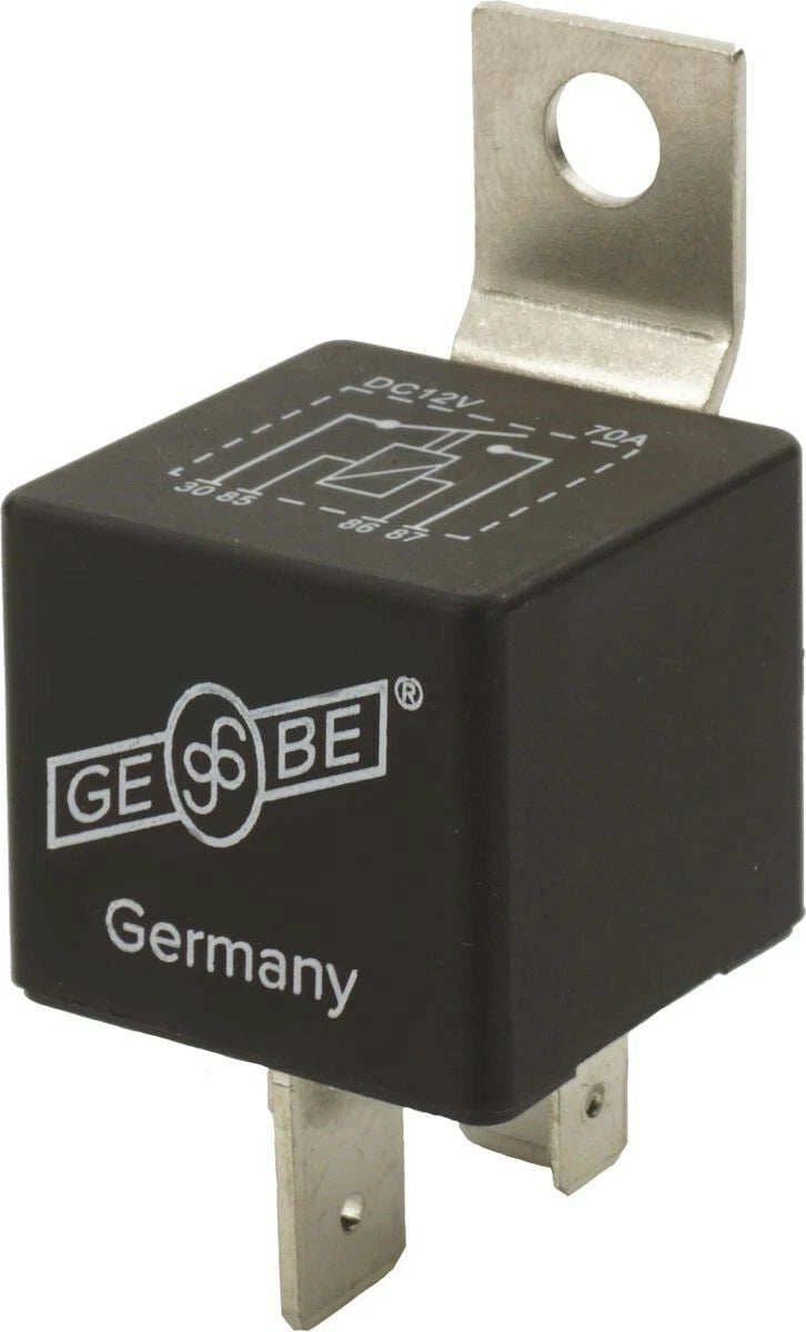 Heavy Duty Relay 12V 70 Amps 4 Terminal for GEBE 990111 (Made in Germany)