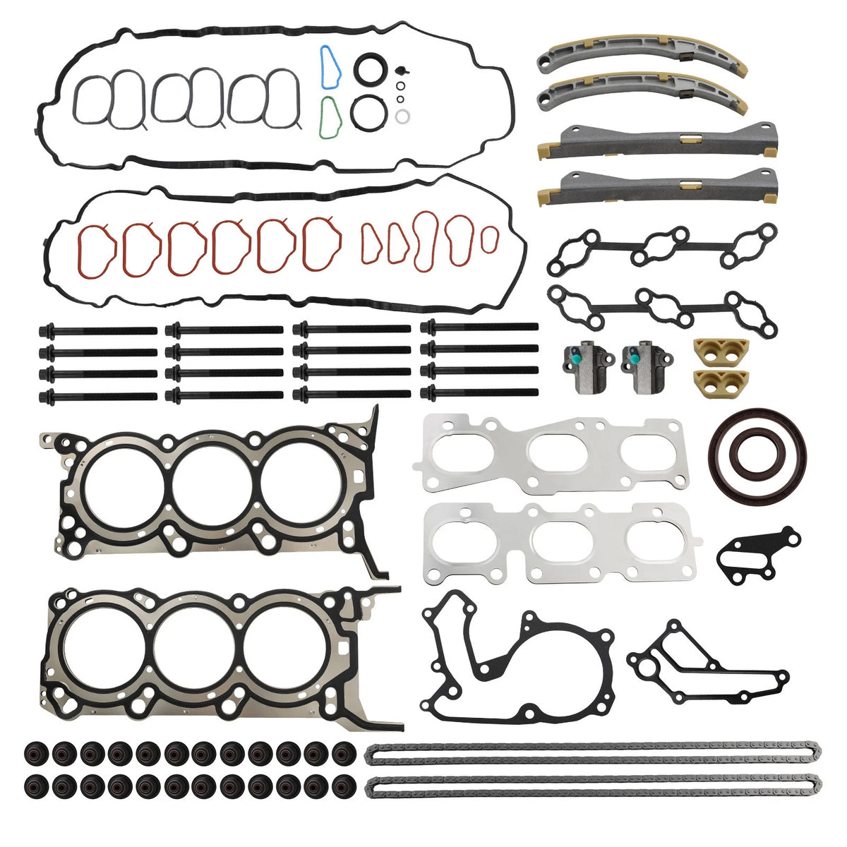 MLS Head Gasket Timing Chain Set for Hyundai Genesis Coupe Sedan (2009–2016)