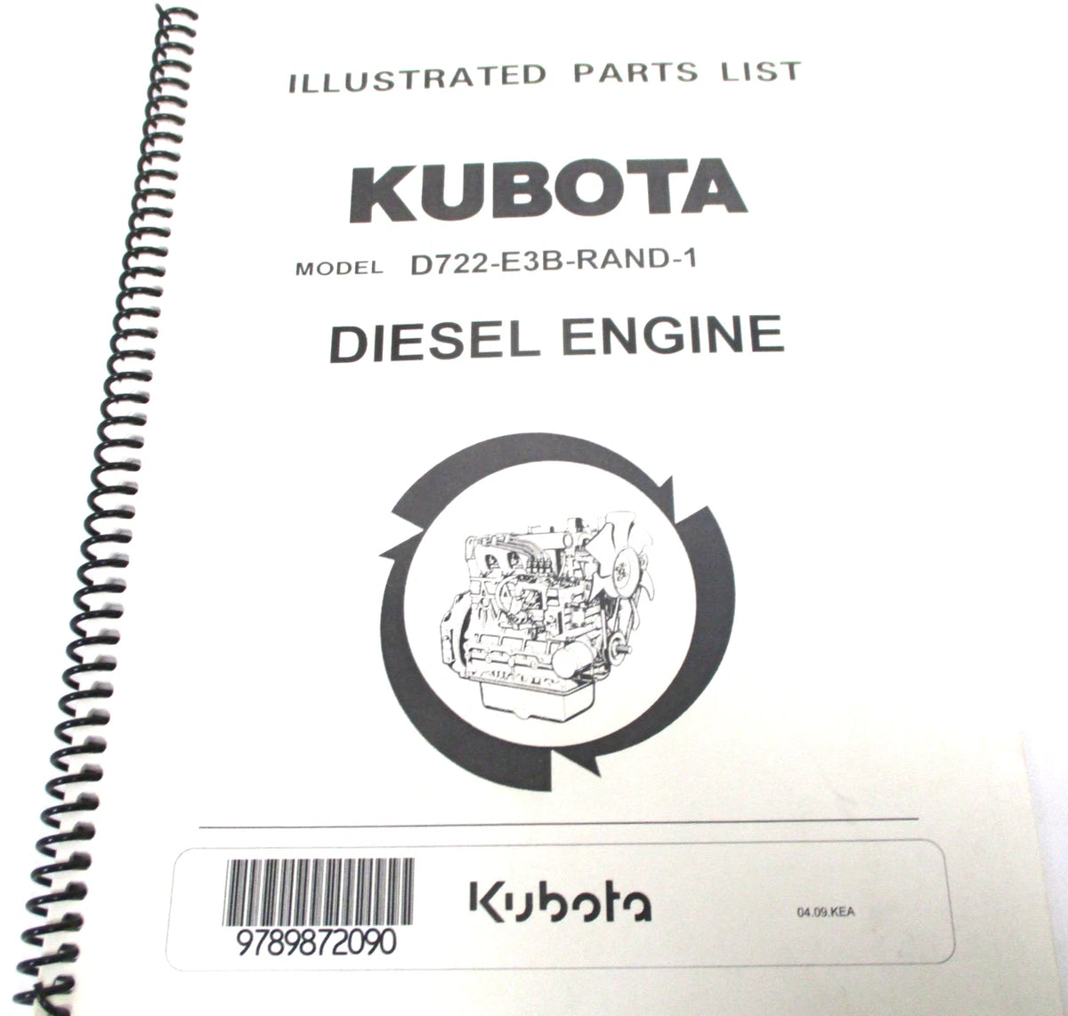 Illustrated Parts List for Kubota D722-E3B-RAND-1 Diesel Engine