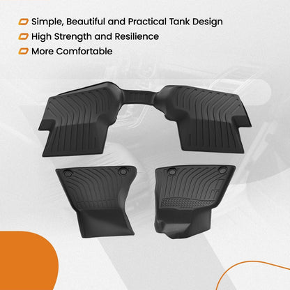 All Weather Waterproof Carpet Floor Mats for Audi Q5/SQ5 (2009–2017) TPE Black