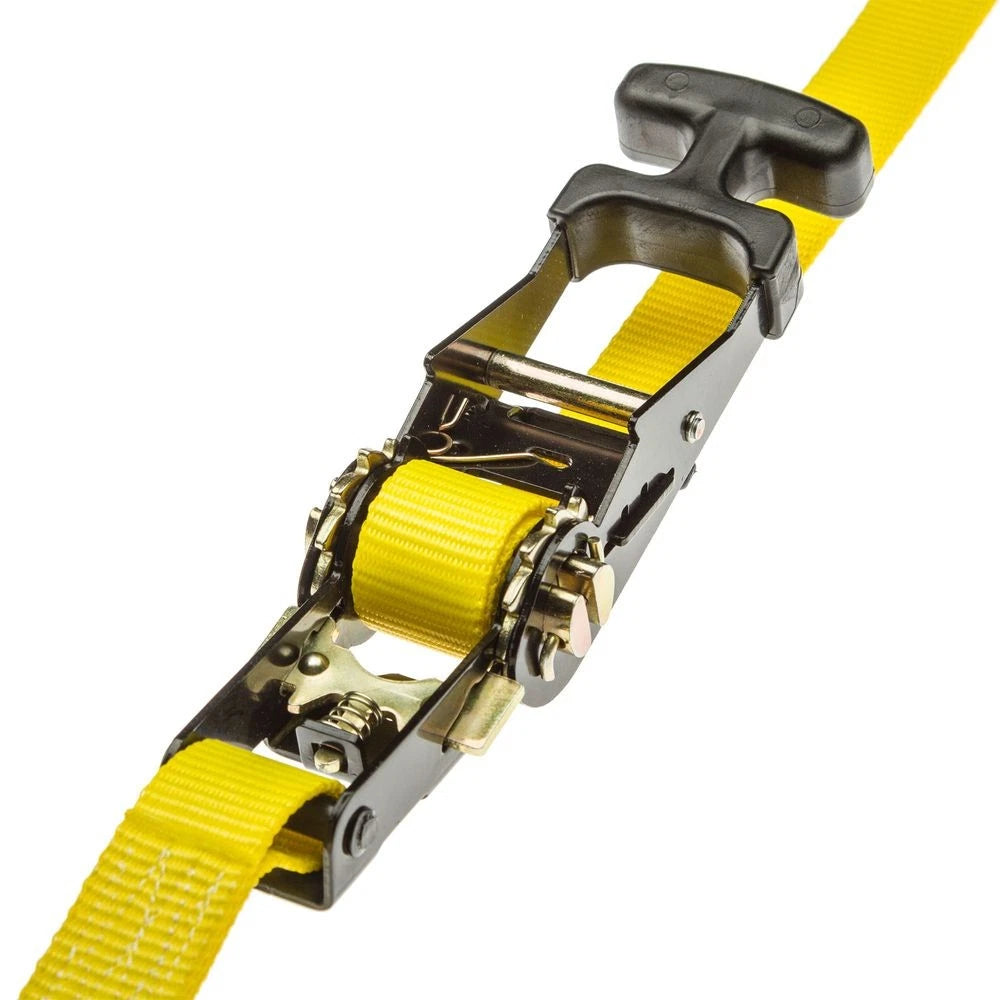 Set of 8 Ratchet Straps 1" x 15' with J-Hooks