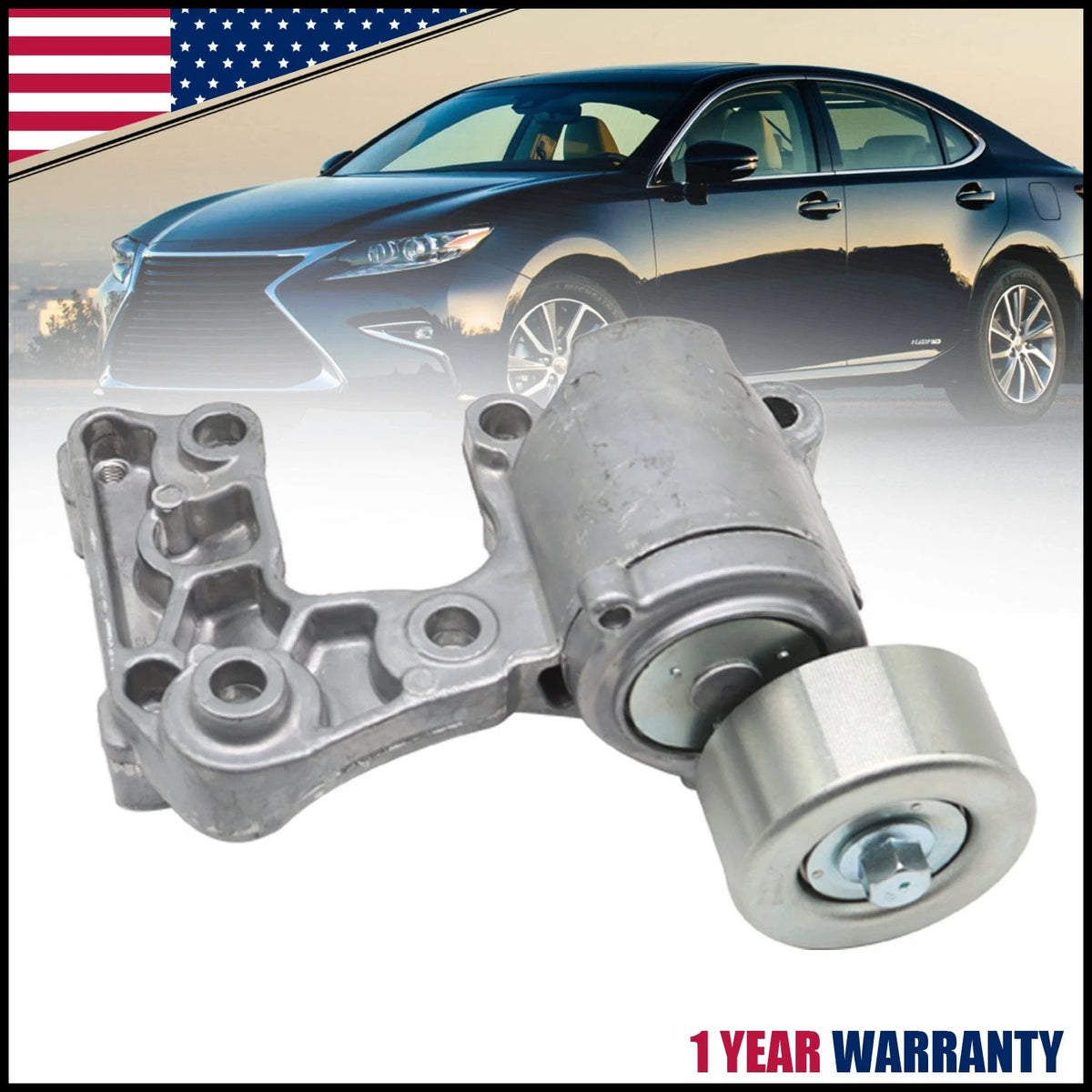 Drive Belt Tensioner Assembly 16620-31040 for Toyota Lexus V6 (2005–2020)