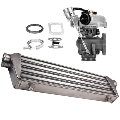 Turbine T04e T3 Turbocharger + 27x7x2.5 Intercooler for 420+hp