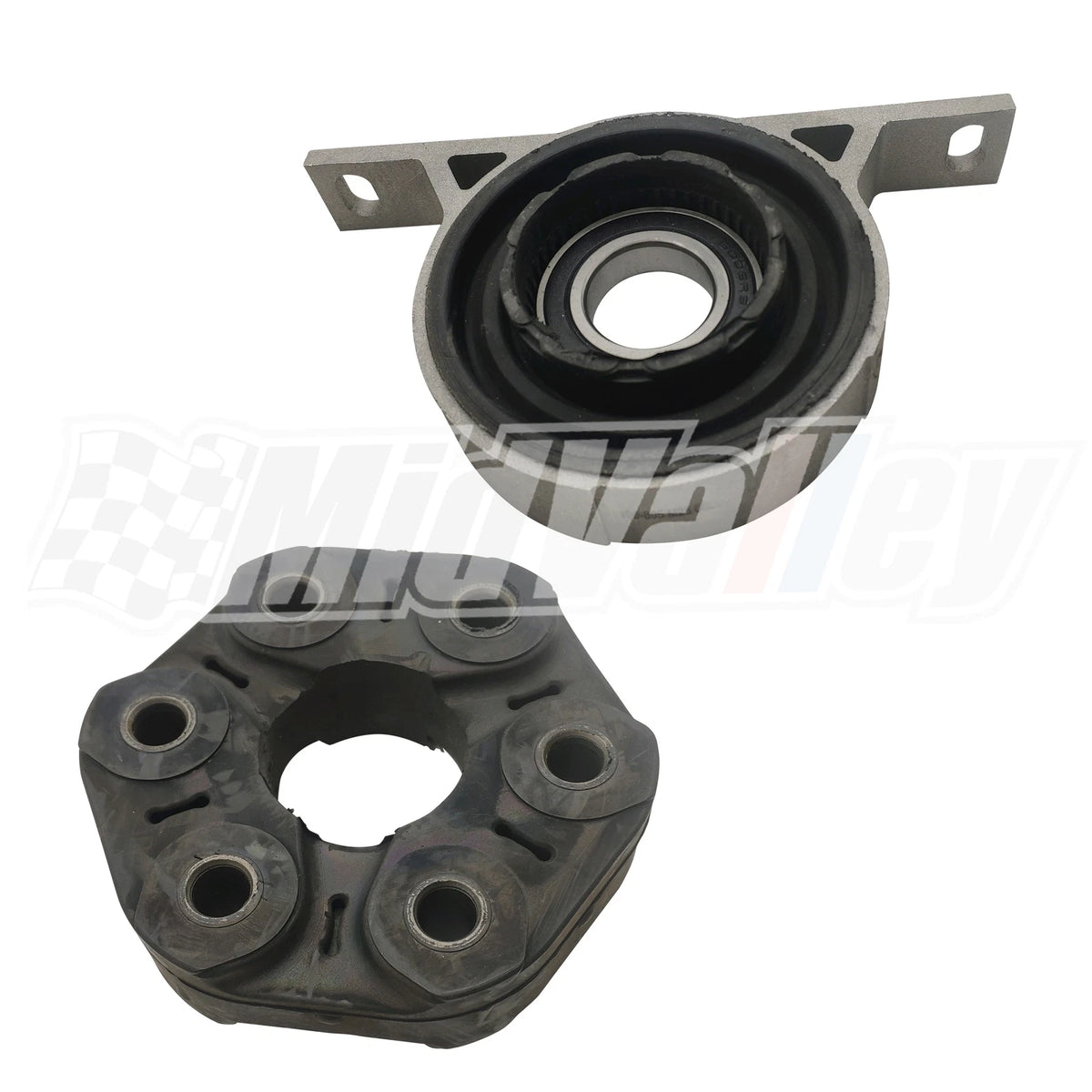 Propshaft Driveshaft Flex Disc & Center Support Bearing for BMW E60 (2004–2011)