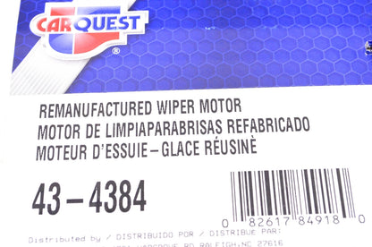 Remanufactured Wiper Motor for Carquest (43-4384)