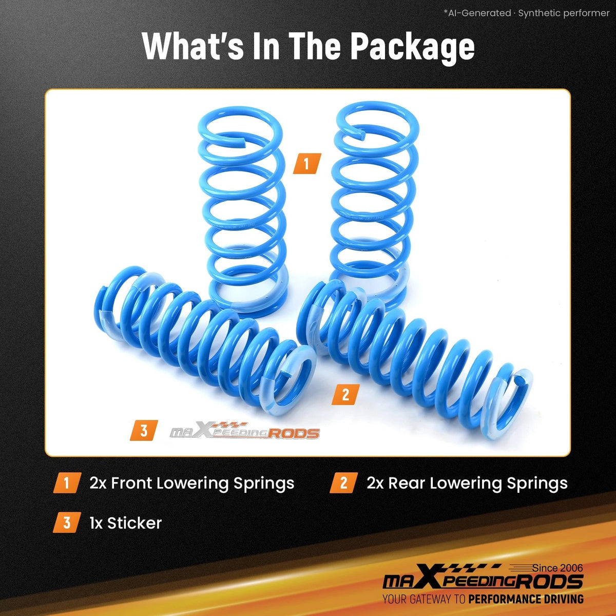 Lowering Springs Kit for Lexus IS250/IS300/IS350 Sedan (2014–2018)