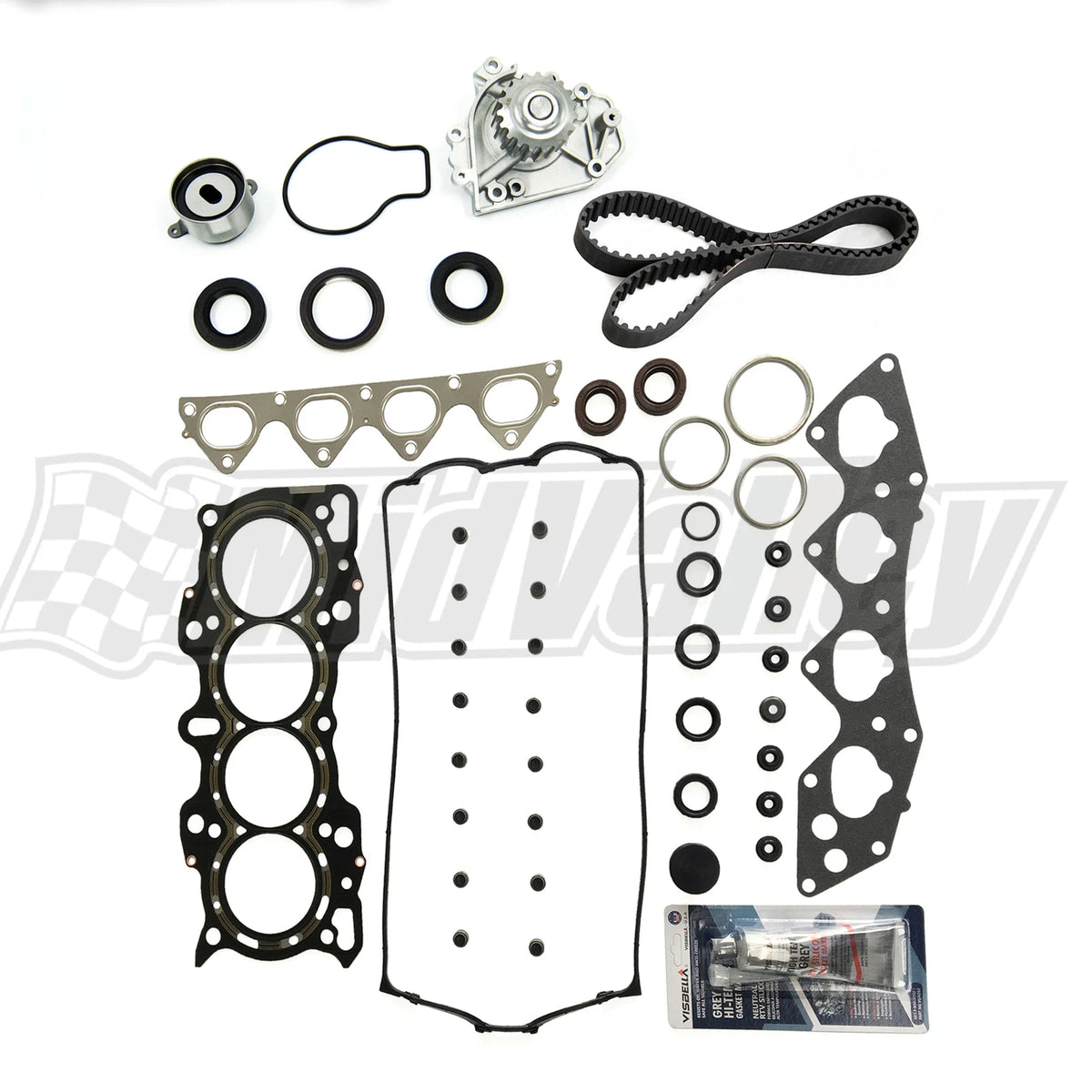 Head Gasket Set & Timing Belt Kit with Water Pump for Honda CR-V (1997–2001)