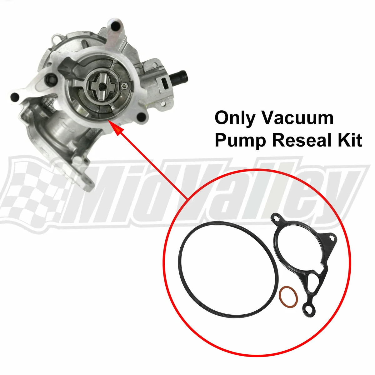Front Vacuum Pump Reseal Gasket Kit for VW Beetle Jetta Golf (2000–2023)