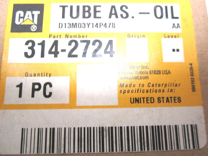 Oil Drain Tube Assembly for Caterpillar C13 (Fits 314-2724)