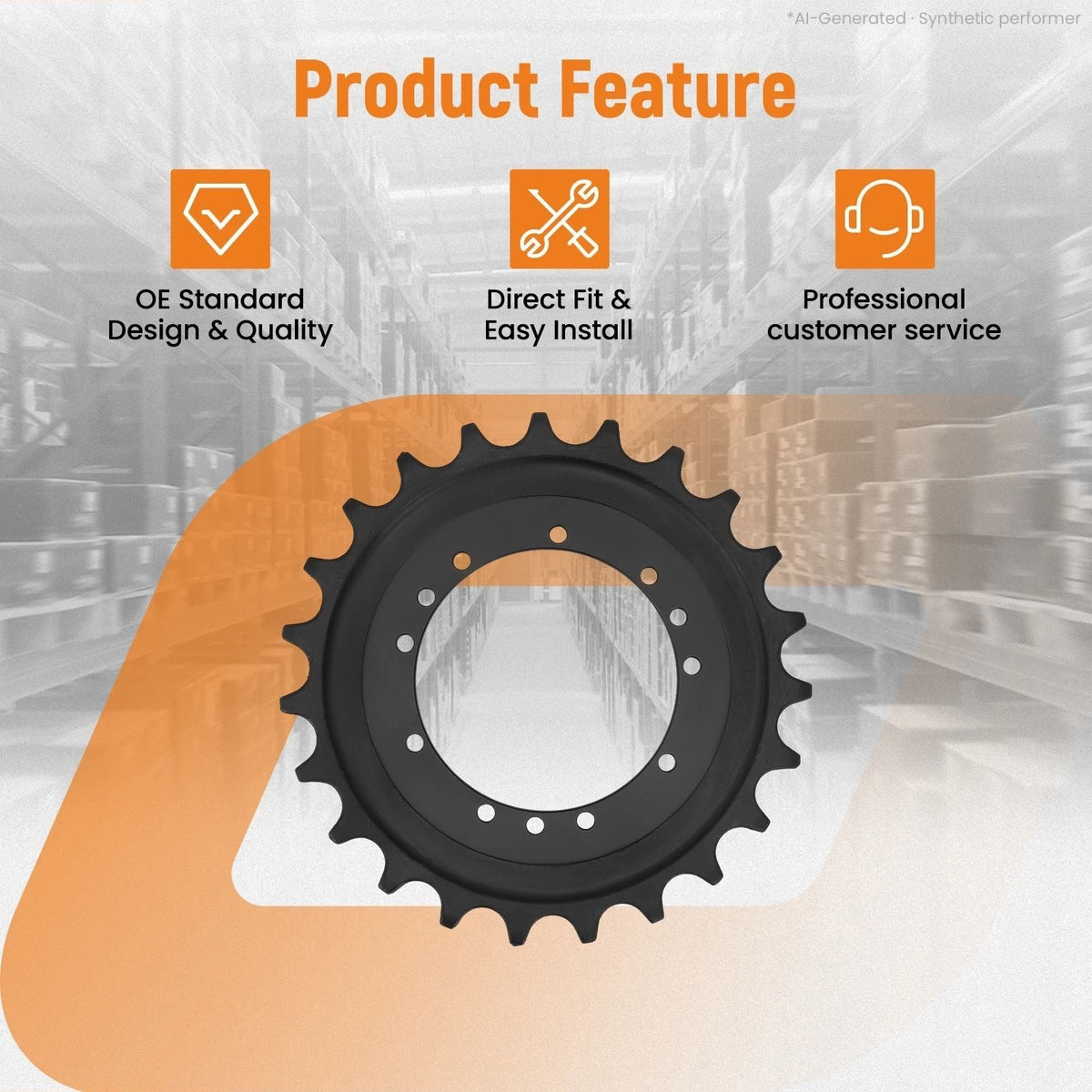 23T Drive Sprocket for John Deere 35D 35G Mini Excavator (2005–2015) 20N-27-71115