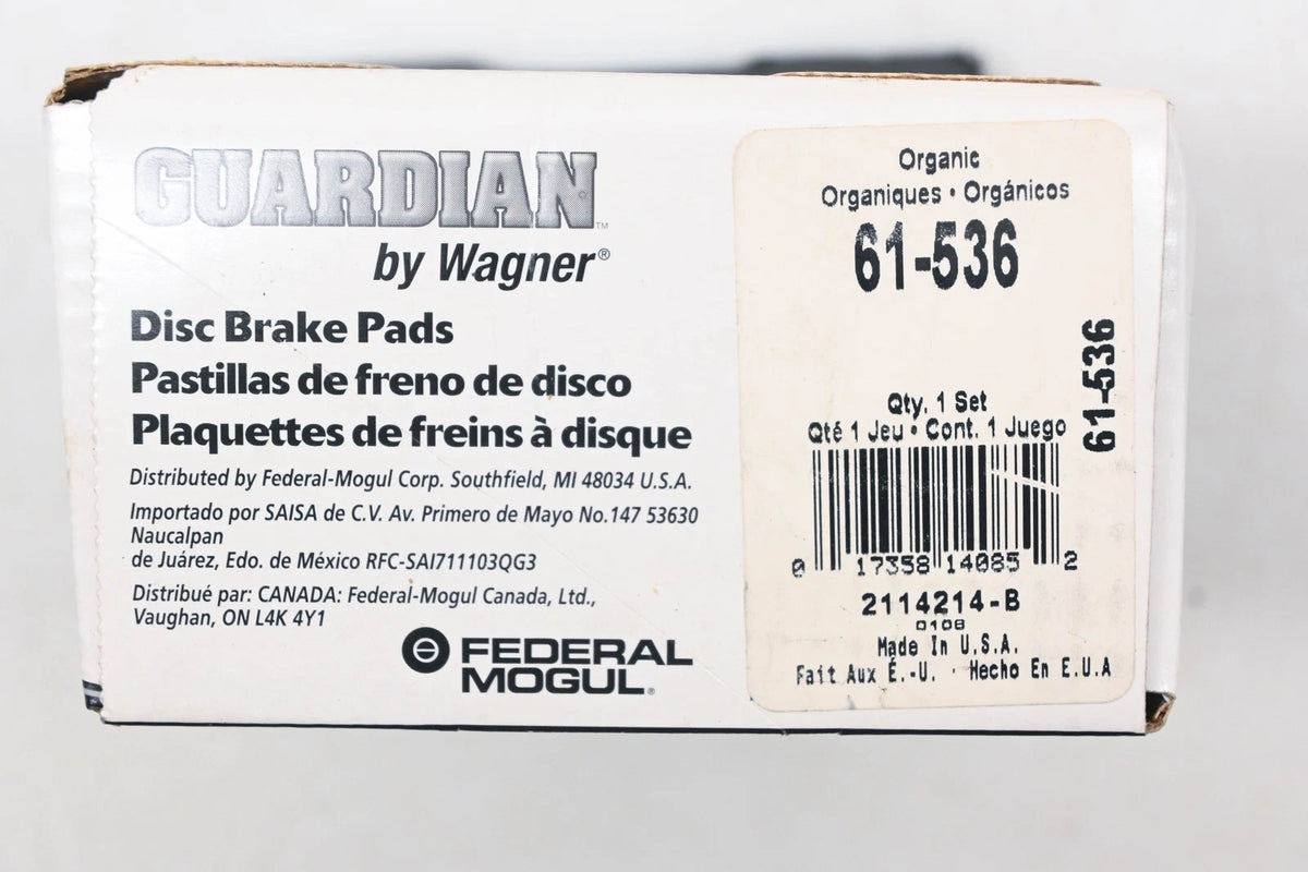 Disc Brake Pad Kit for Wagner (61-536, SGD536C)