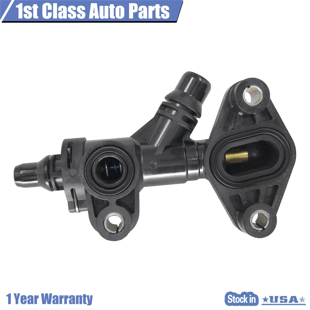 Coolant Thermostat with Housing for BMW 535i 640i 740i 750i 760Li (2009–2015)