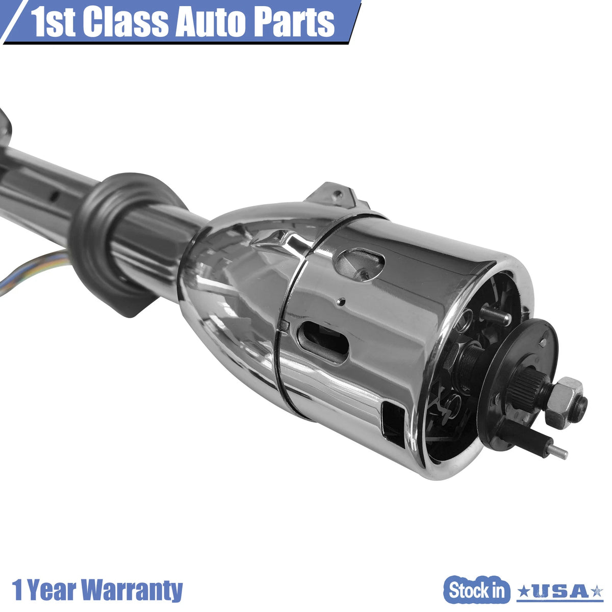 35" Universal Black Tilt Steering Column for Custom Applications (W/O Wheel Adapter)