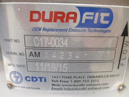 C17-0034 Diesel Particulate Filter DPF for Caterpillar C13/C15