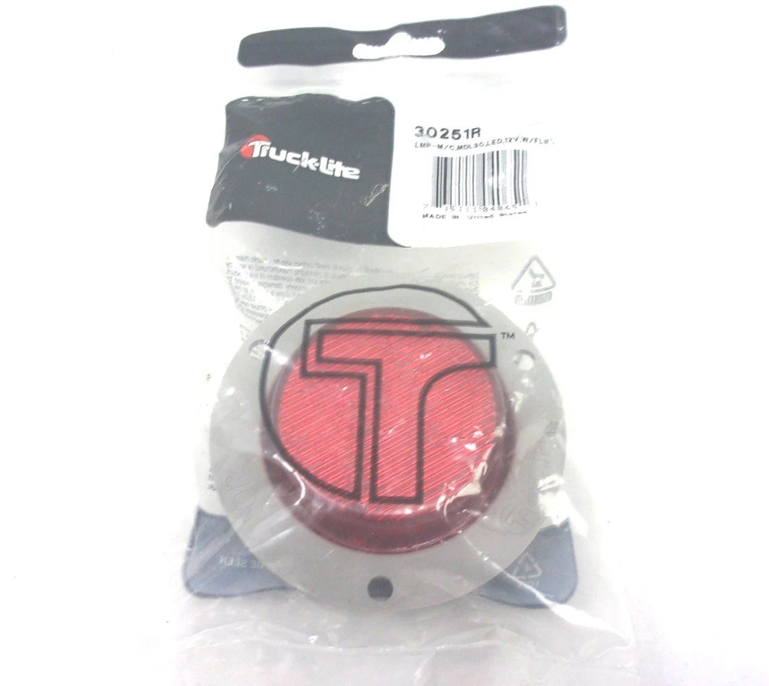 30251R Truck-Lite 30 Series LED Red Round Marker Clearance Light (12V)