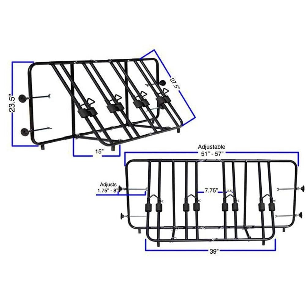4-Bike Rack for Titan Ramps Truck Bed