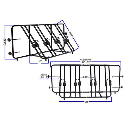 4-Bike Rack for Titan Ramps Truck Bed