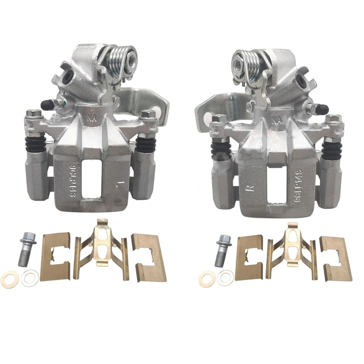 Set of 2 Rear Brake Calipers w/ Bracket for Honda Civic Acura (2006–2018) 19-B3299 19-B3298