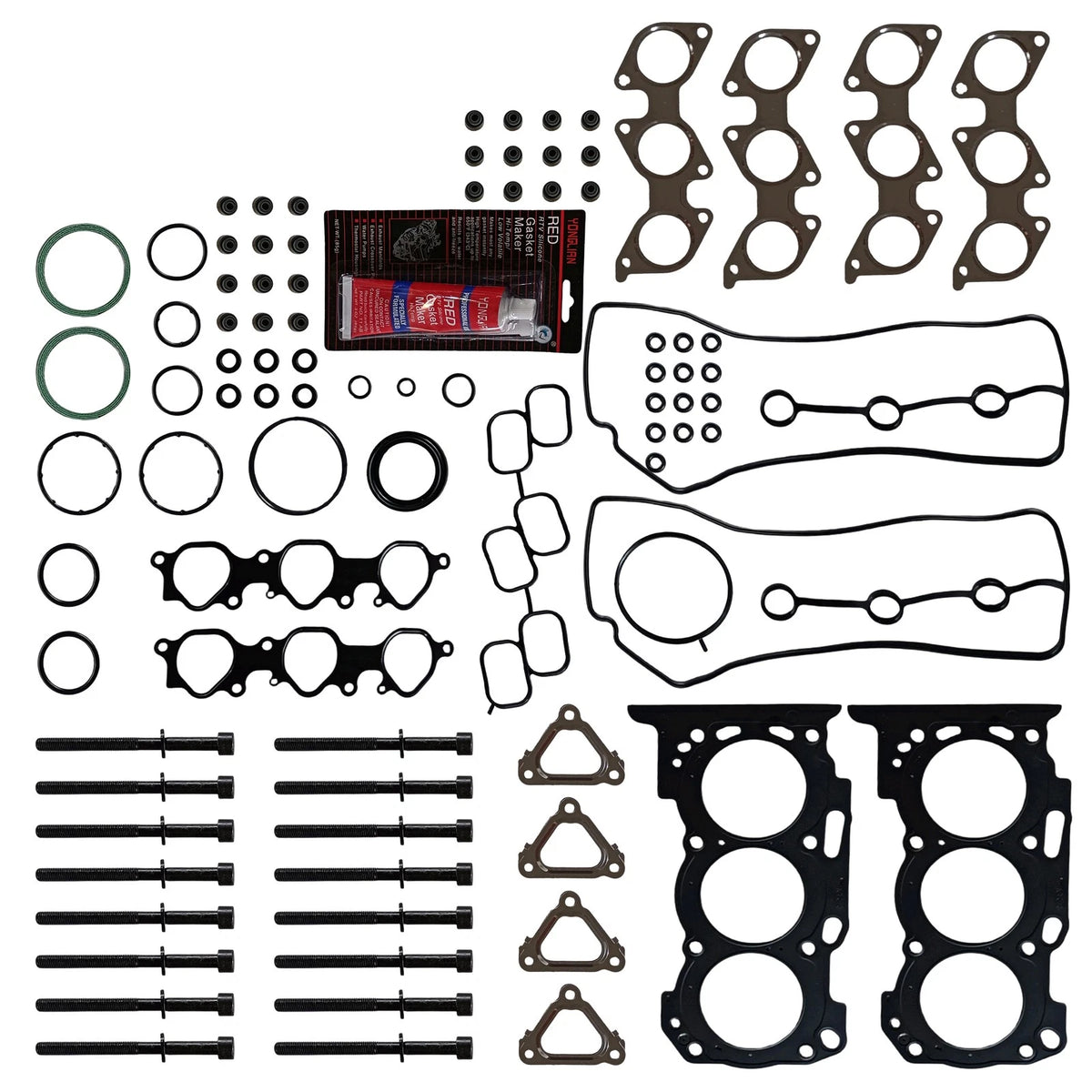 Set of 10 Head Gasket Bolts for Toyota 4Runner Tacoma Tundra (2003–2009)