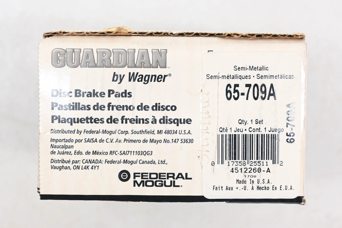Disc Brake Pad Kit for Wagner 65-709A (NOS)