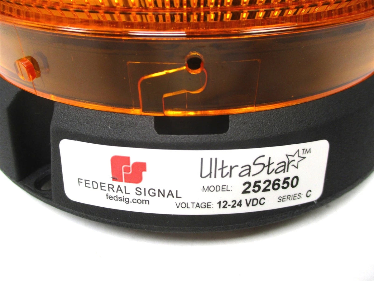 Amber LED Ultrastar Class I Dome Beacon for Federal Signal (252650-02SC)