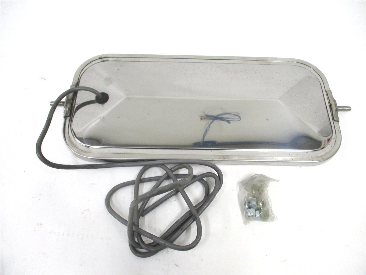 Fleetrite West Coast Door Mirror for FLTMIR4052 7"x16" Heated Stainless