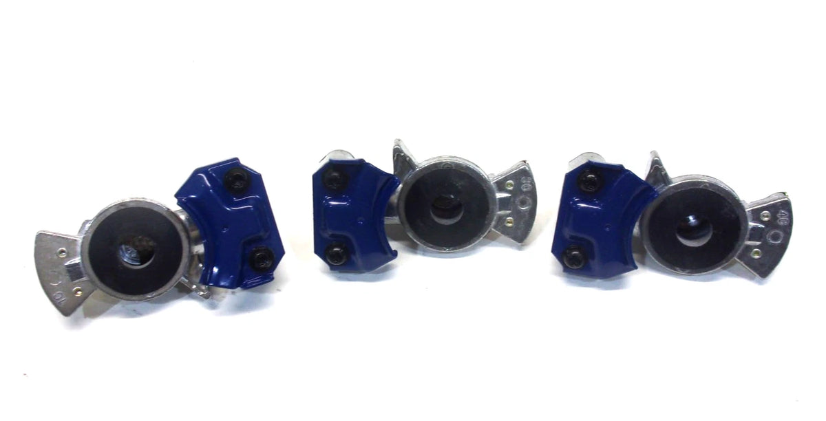 Set of 3 Phillips Straight Blue Gladhand 12-006 1/2" for Trucks