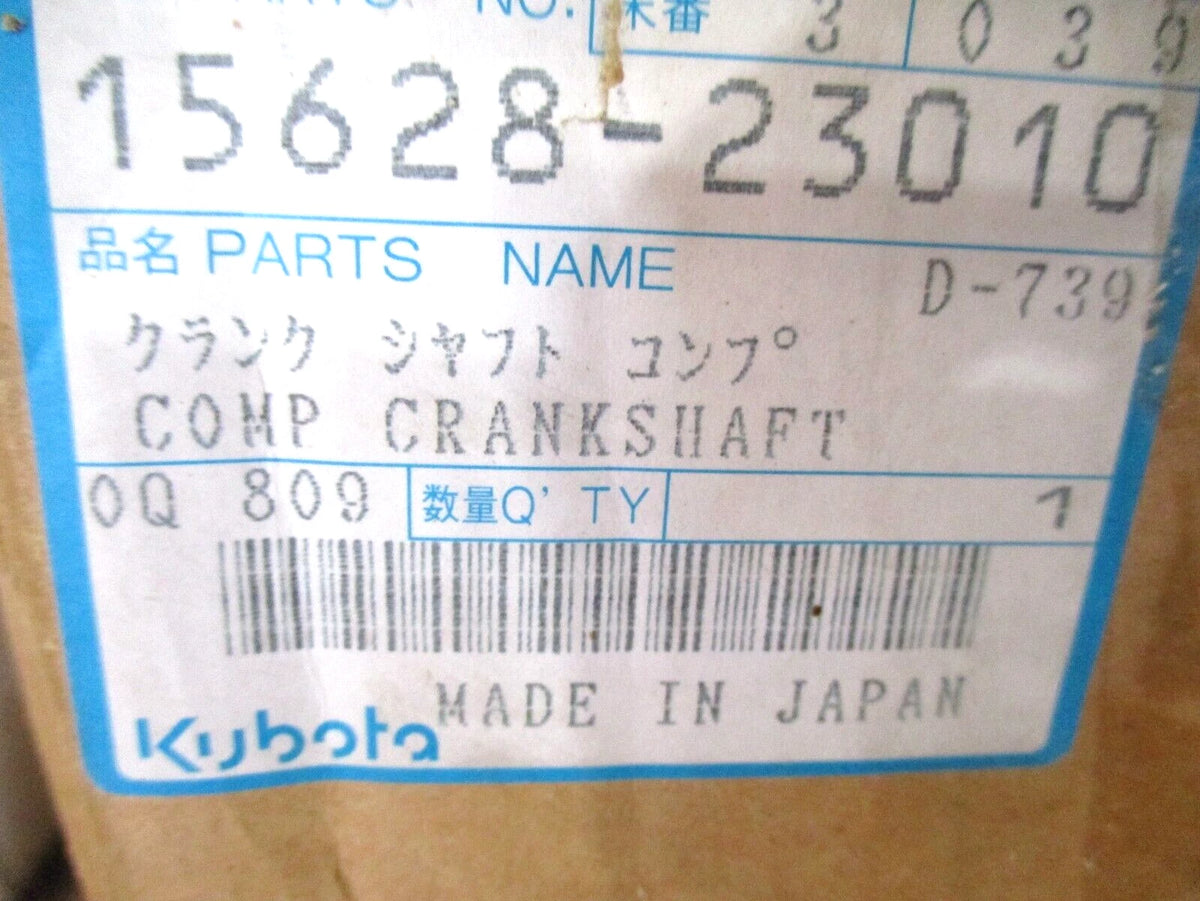Crankshaft for Kubota S2800 GV-3240 GV-3240SW KH-191 (OEM 15628-23010)