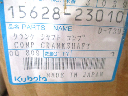 Crankshaft for Kubota S2800 GV-3240 GV-3240SW KH-191 (OEM 15628-23010)