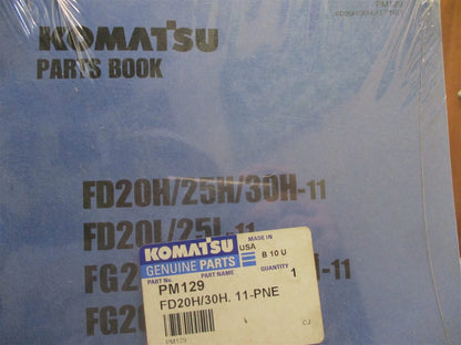 Parts Book for Komatsu Forklift FD20 FD25 FD30 FG20 FG25 FG30 (New)