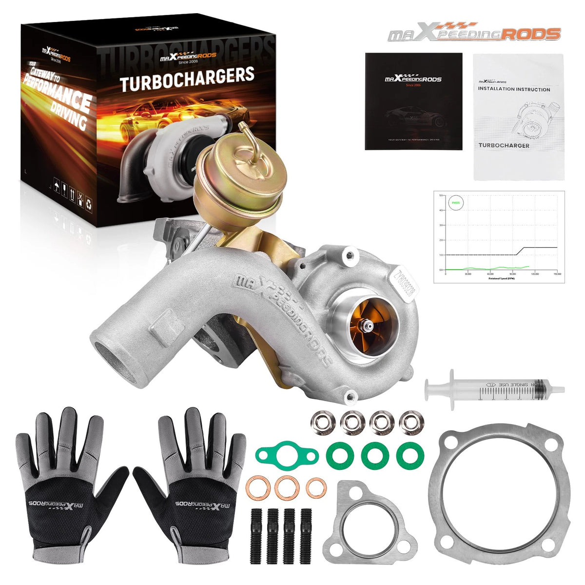 K04 001 Turbocharger for VW Golf GTI Jetta GLI MK4 1.8T (2000–2006)