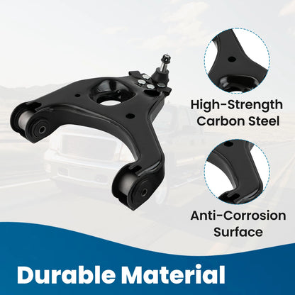 2X Front Upper Lower Control Arms for Chevy Silverado Sierra 1500 (1999–2006)