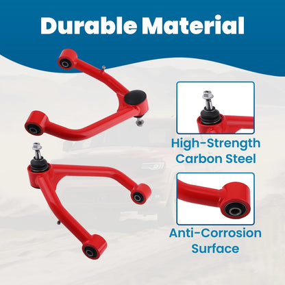 Front Upper Control Arms 2-4" Lift for 2007-2018 Silverado Sierra 1500 2WD 4WD