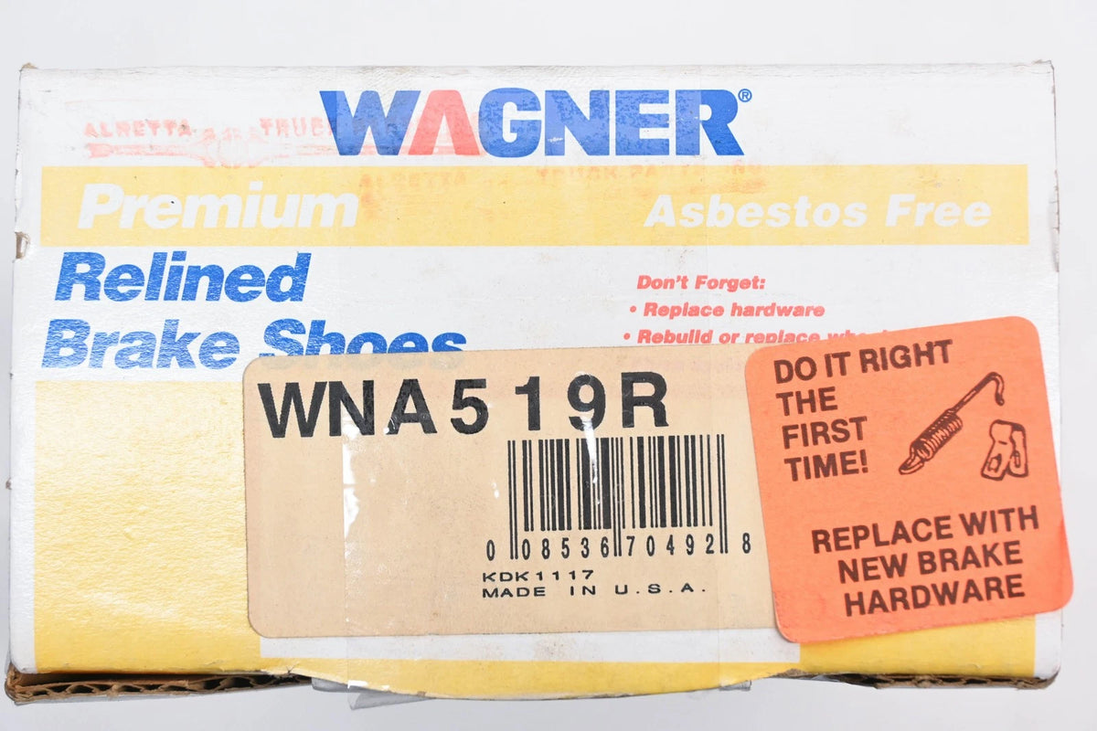 Brake Shoe Kit for Wagner WNA519R (NOS)