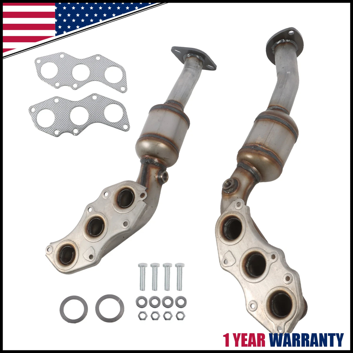 2X Manifold Catalytic Converter for Lexus IS250 GS350 (2006–2015)