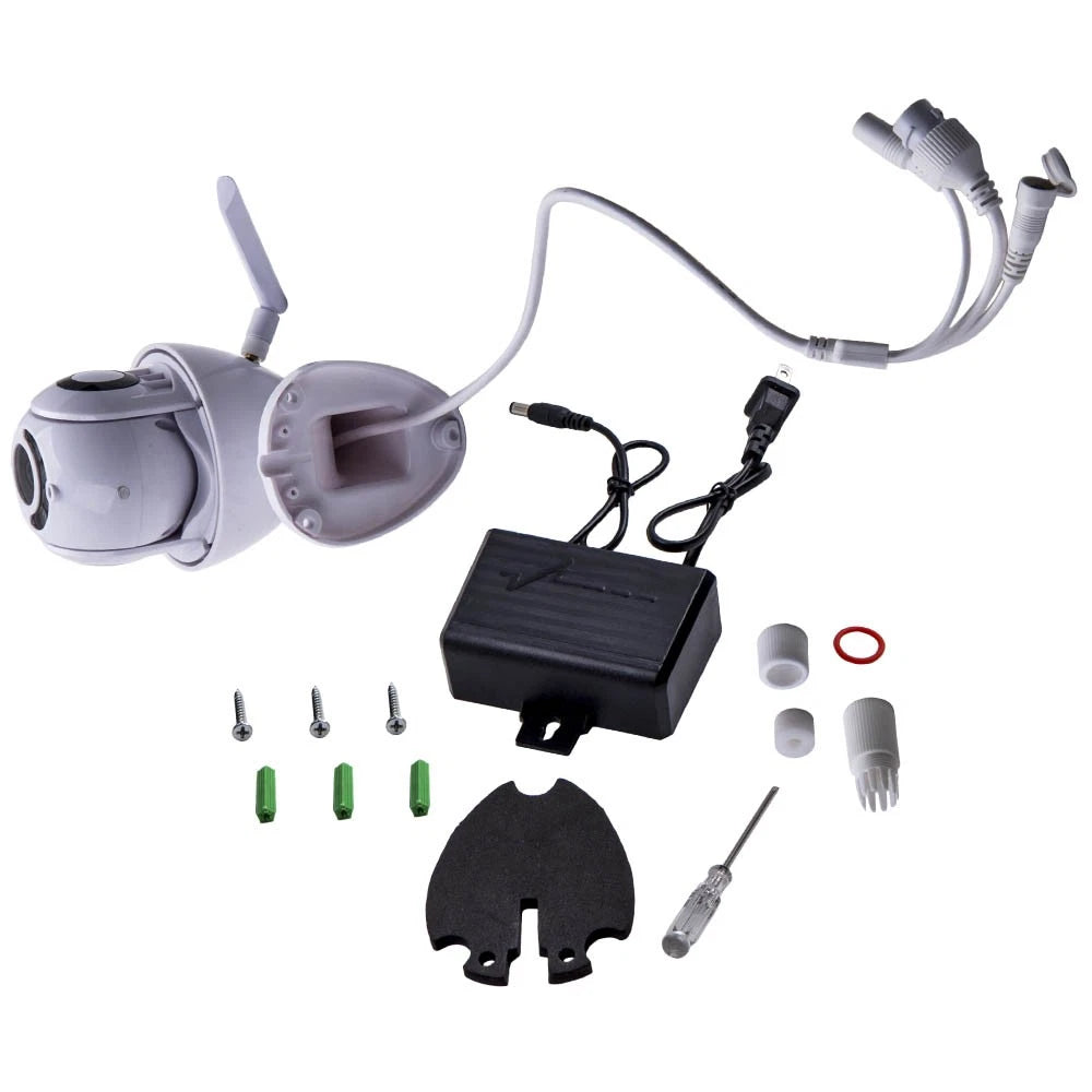 2X 1080P PTZ Cameras with Motion Detection for Home Security (IP66)