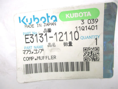 Muffler for Kubota KVP20S KVP30 (E3131-12110)
